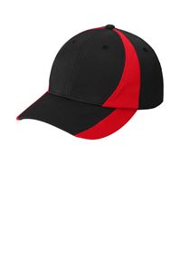 Picture of STC11 BLACK/TRUE RED OSFA DRY ZONE COLOR BLOCK CAP