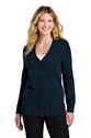 Picture of LSW4150 Charcoal heather LG PA Women's Easy Care Button-Up Cardigan Sweater