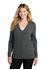 Picture of LSW4150 Charcoal heather LG PA Women's Easy Care Button-Up Cardigan Sweater